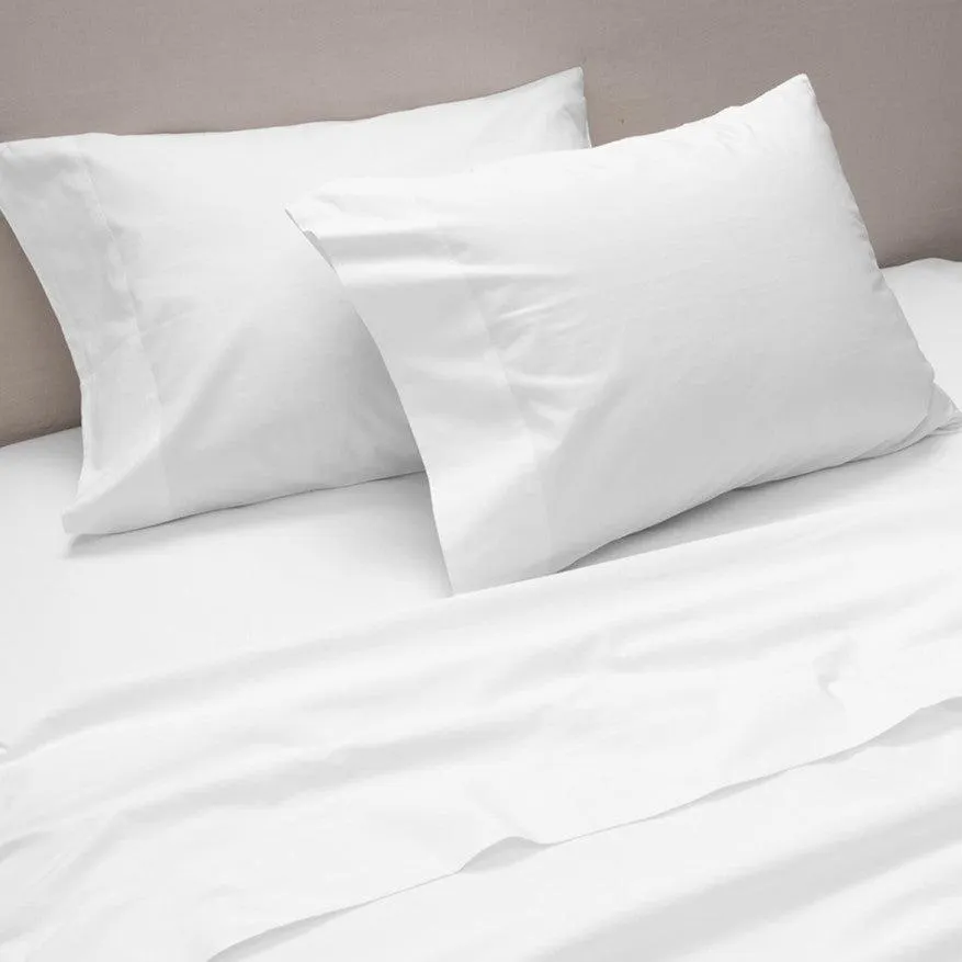 Sábana 300 Hilos Percale King Blanco