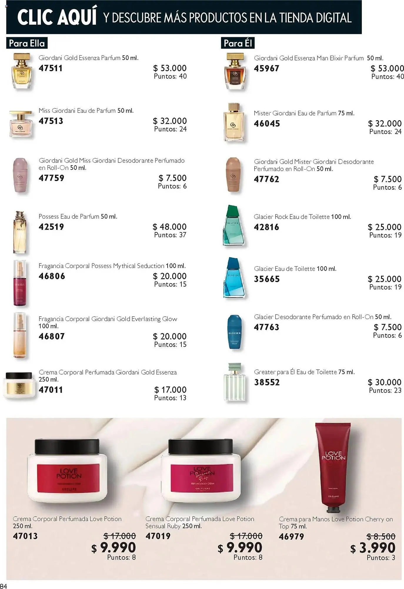 Catálogo de Catálogo Oriflame 18 de abril al 9 de mayo 2026 - Página 84