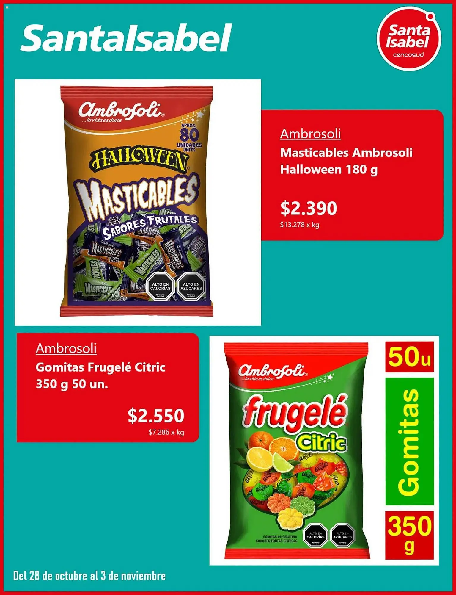 Catálogo de Catálogo Santa Isabel 28 de octubre al 3 de noviembre 2025 - Página 3