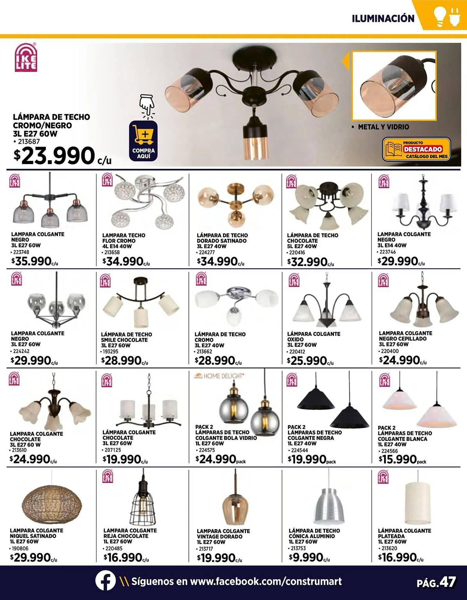 Catálogo de Catálogo Construmart 3 de abril al 28 de abril 2024 - Página 47