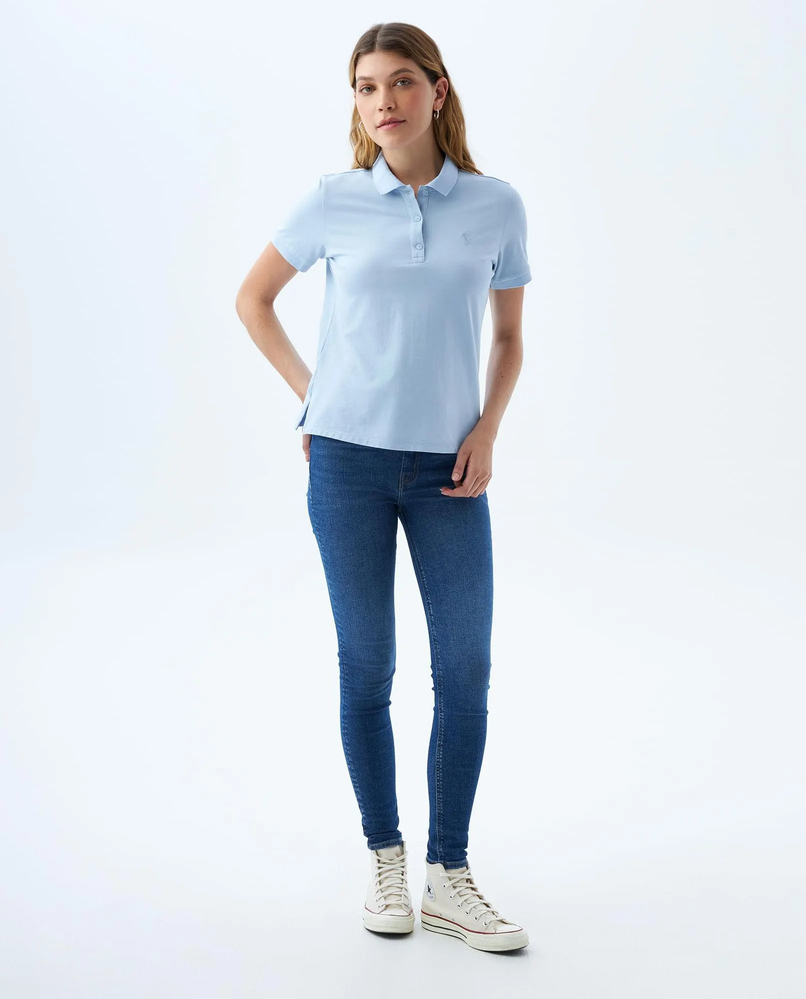 Polo Slim básica para mujer
