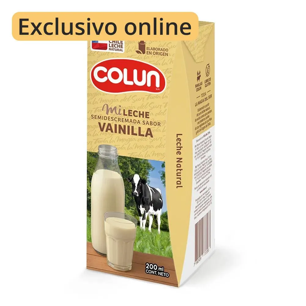 Leche saborizada vainilla