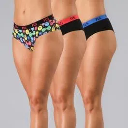 Pack 3X Pantaleta Algodon Fls 25587 Surtido 2