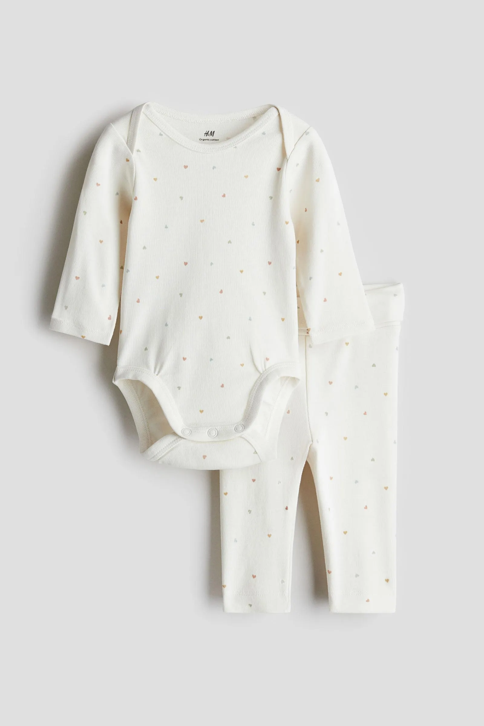 Conjunto de 2 piezas en punto de algodón