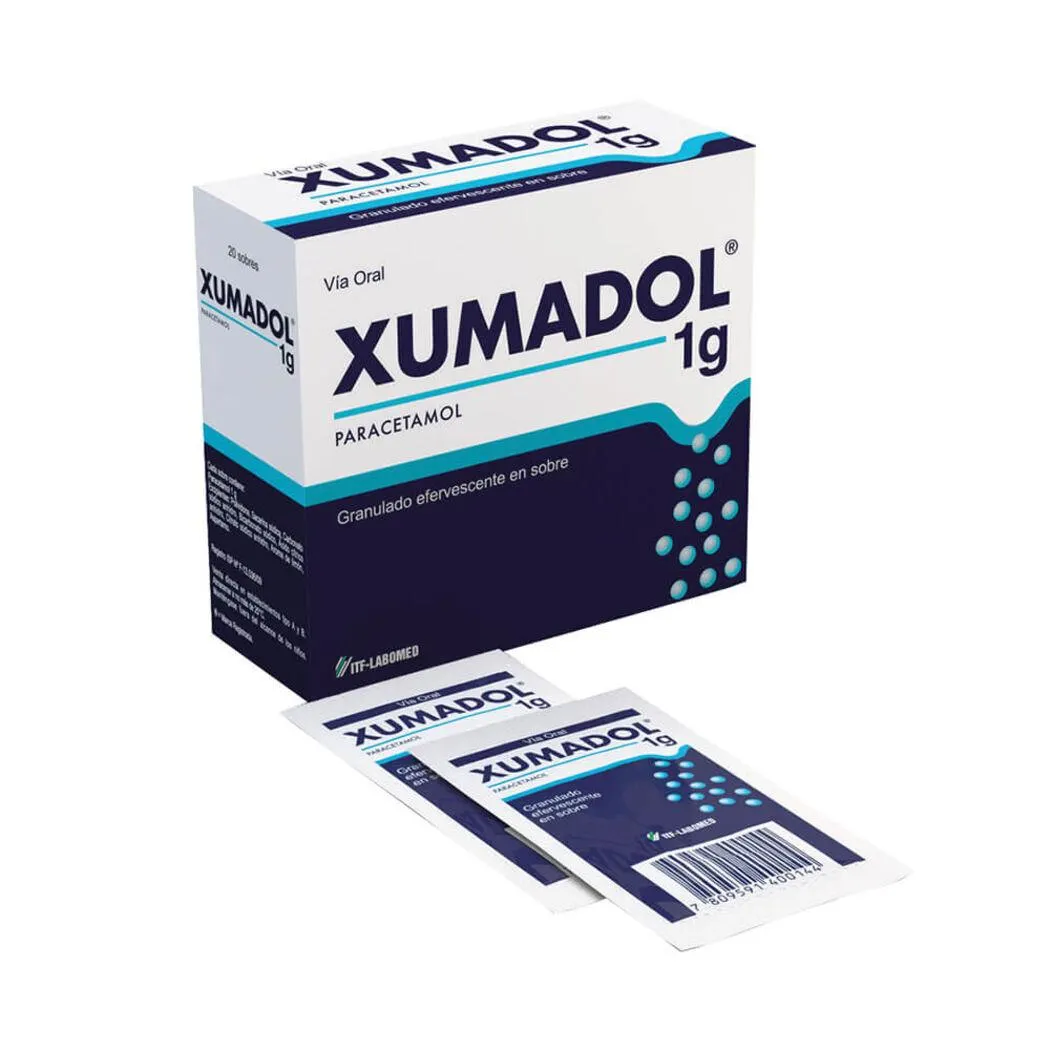 Xumadol Paracetamol 20 Sobres Efervescentes