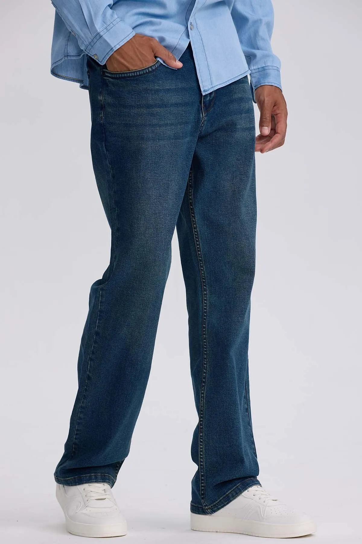 Jeans Hombre Straight 605 Azul Indigo