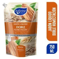 Jabón Líquido Ballerina Avena y Almendras 750 ml