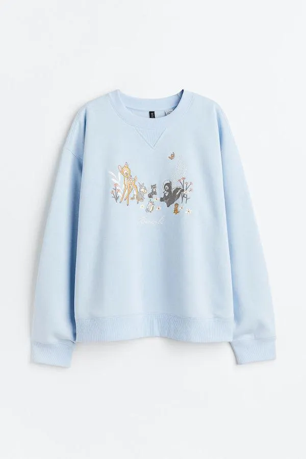 Polerón con motivo estampado