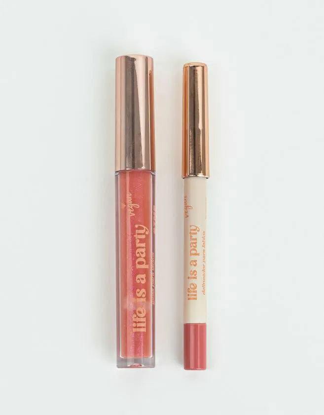 Set de gloss y delineador "shimmer up