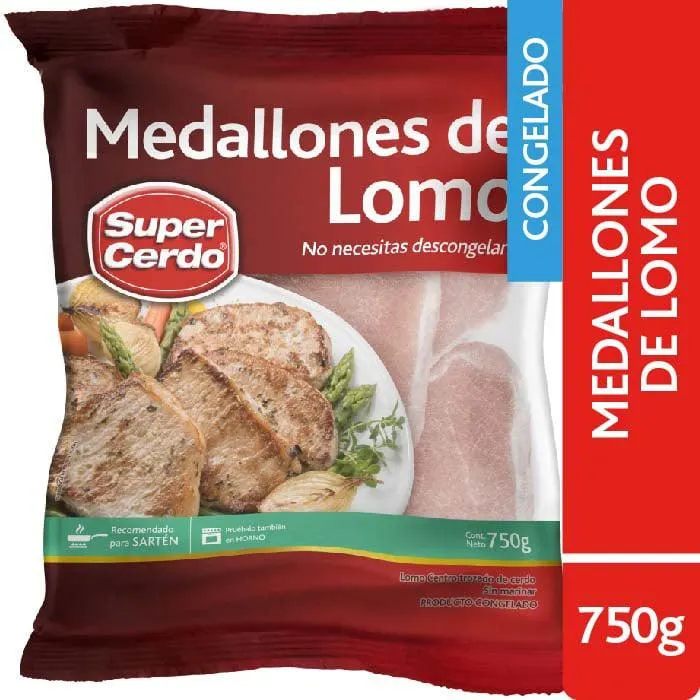 Medallones De Lomo Super Cerdo 750 Grs