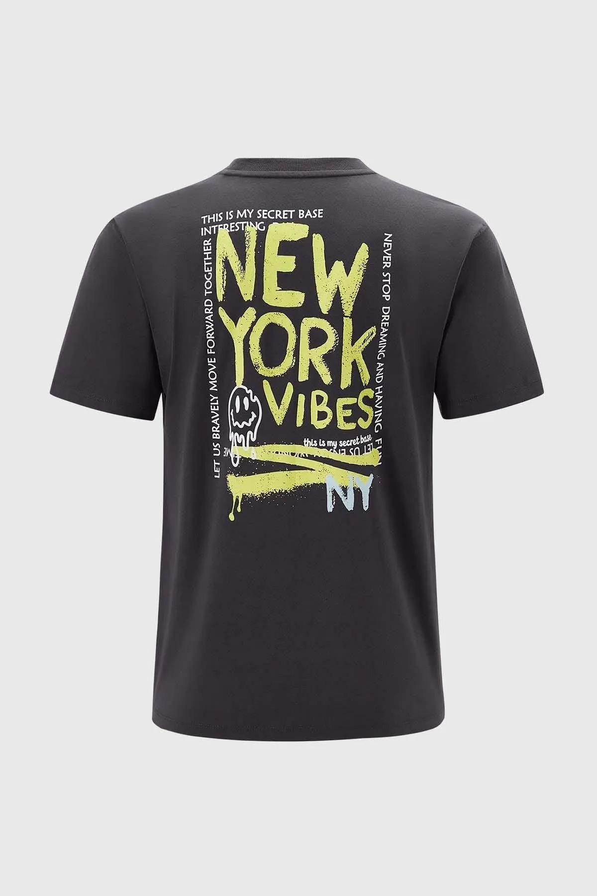 Polera Niño Oversize Estampado Marengo