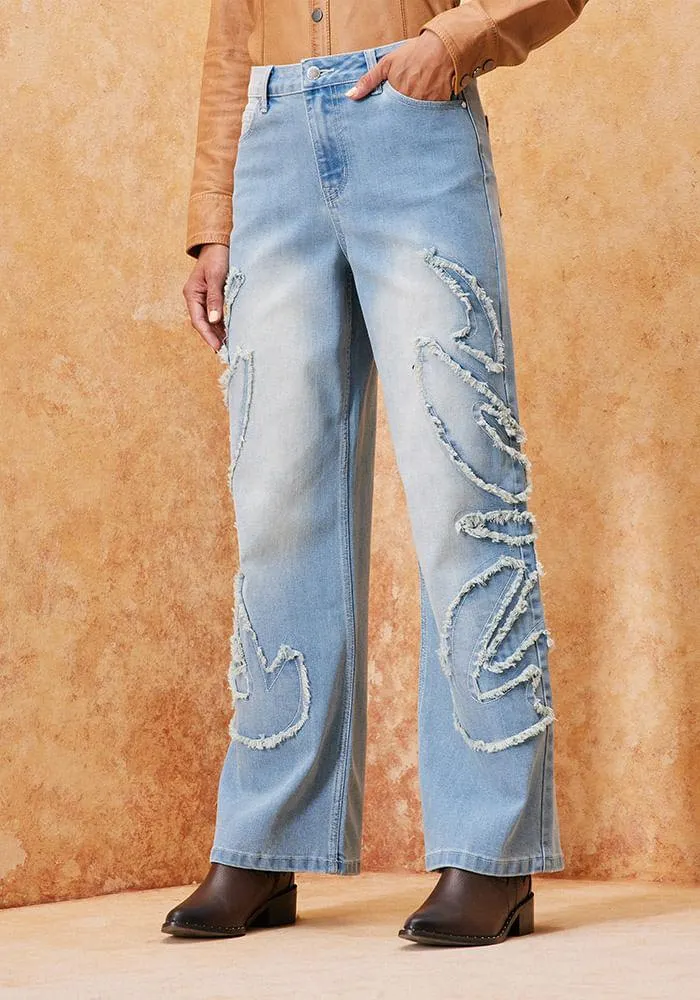 Pantalón Diseño Desflecado En Piernas