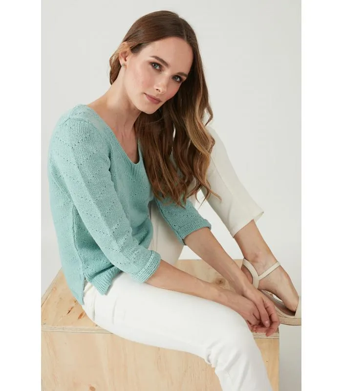 Sweater verde agua