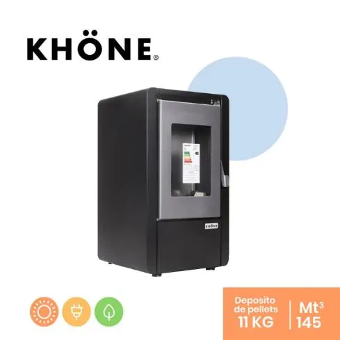 ESTUFA PELLET PETIT 6 NEGRA 6KW