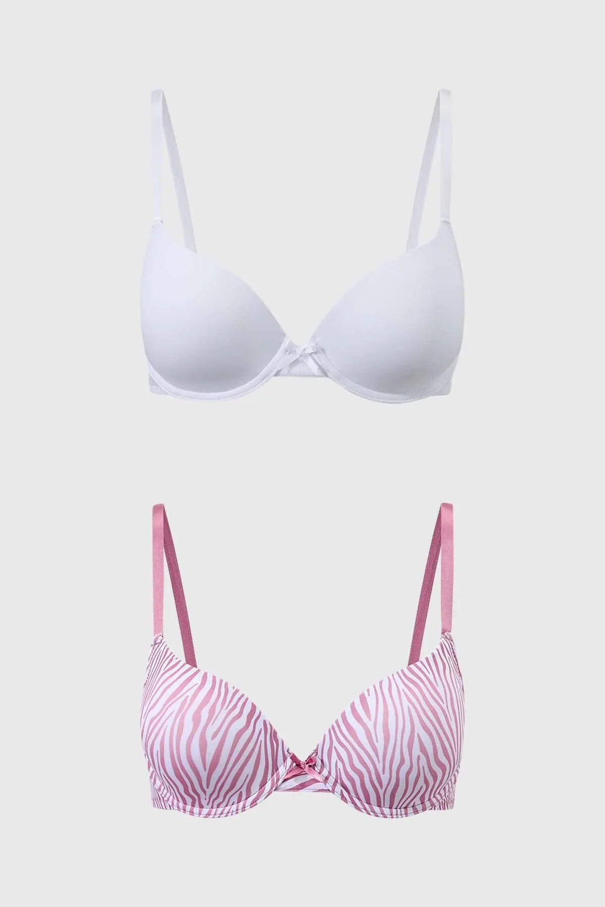 Sostén Mujer Bipack Copa Soft Estampado Rosa