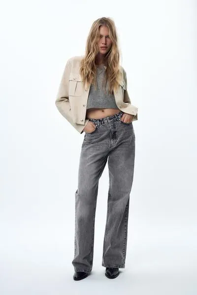 CHAQUETA EFECTO ANTE BOTONES