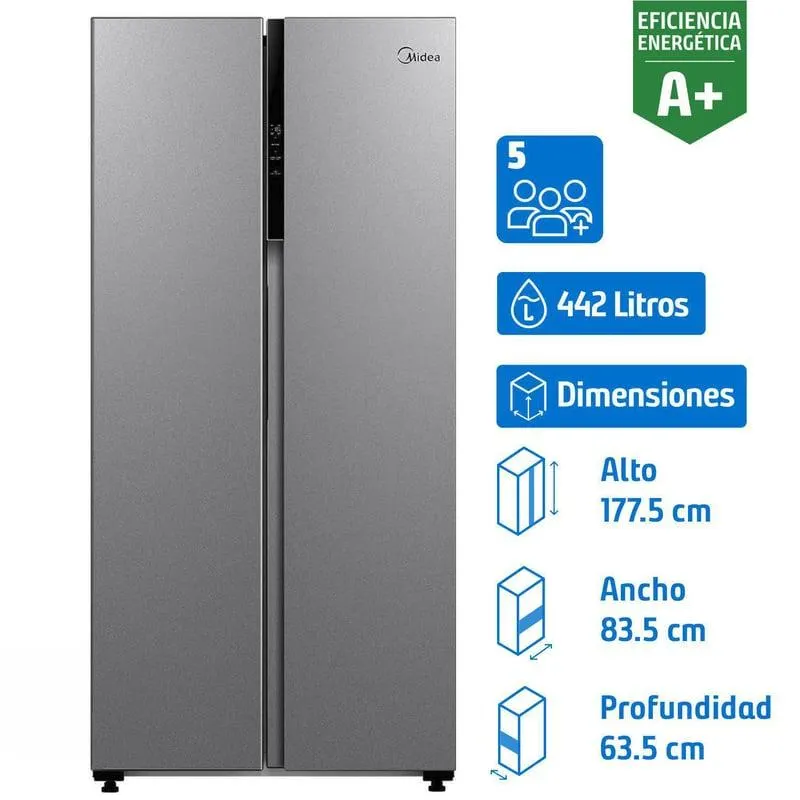 Refrigerador Side by Side No Frost 442 Litros silver MDRS619FGE50