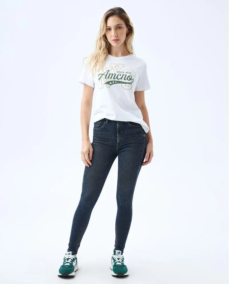 Jean Skinny oscuro para mujer