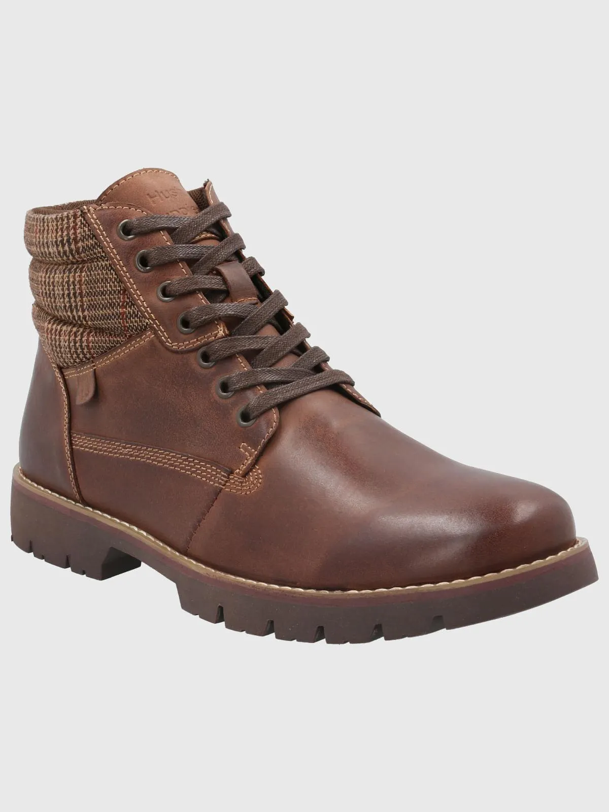Botin Cuero Hombre Rosco Café