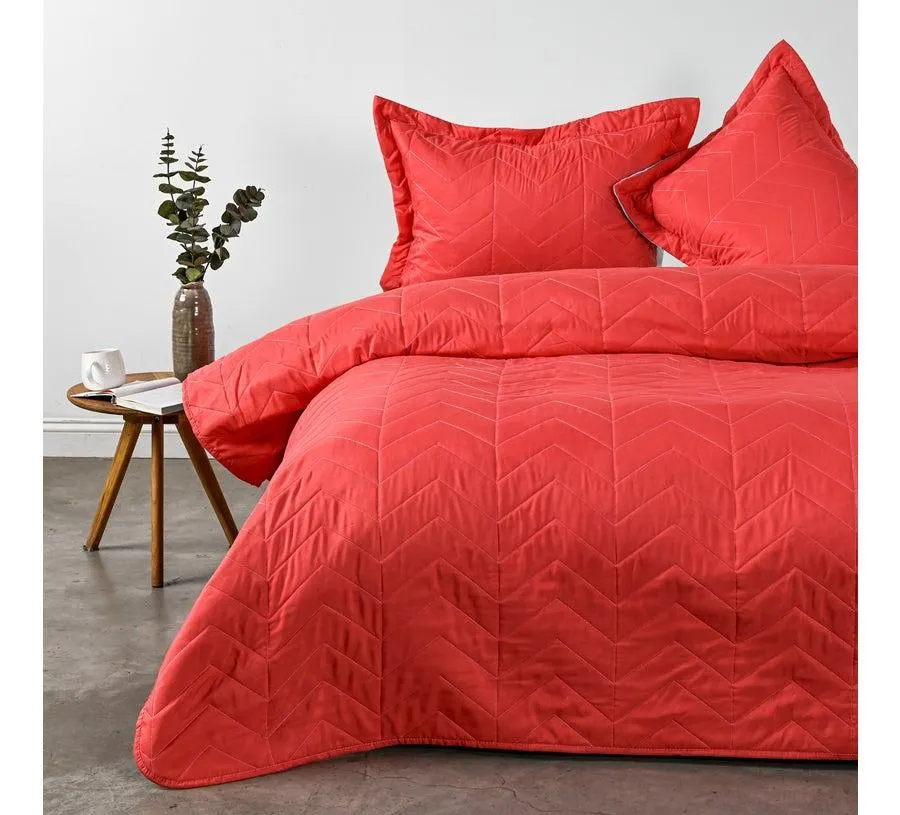 Quilt King Bicolor Coral Menta