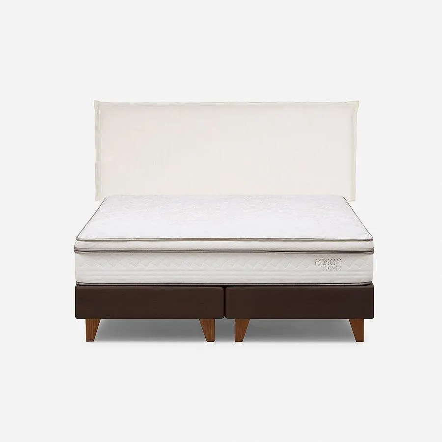 Cama Classique+ 2 Plazas + Respaldo Maura