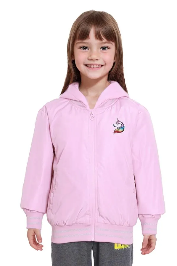 Chaqueta niÑa bomber palo rosa