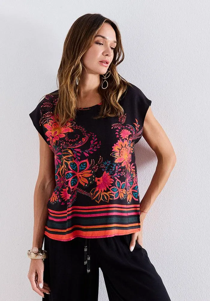 Polera Estampado Miscelaneo 2 S