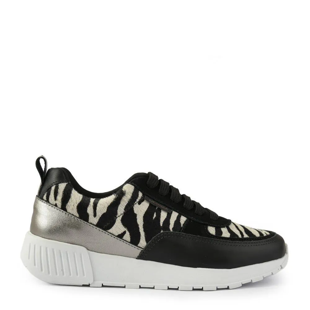 Rafaela zapatilla plateado oscuro