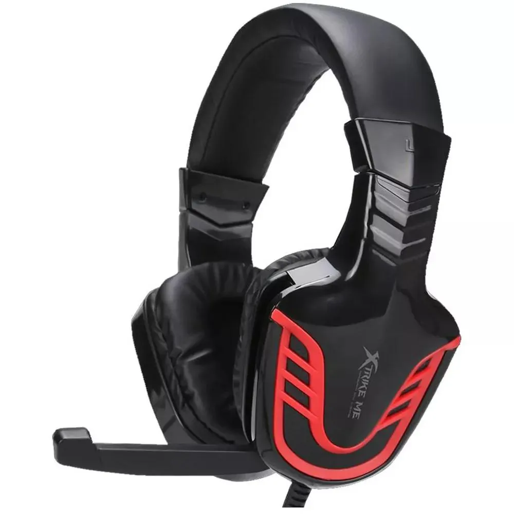 Audifono Gamer XtrikeMe Negro - Rojo - ME HP-310