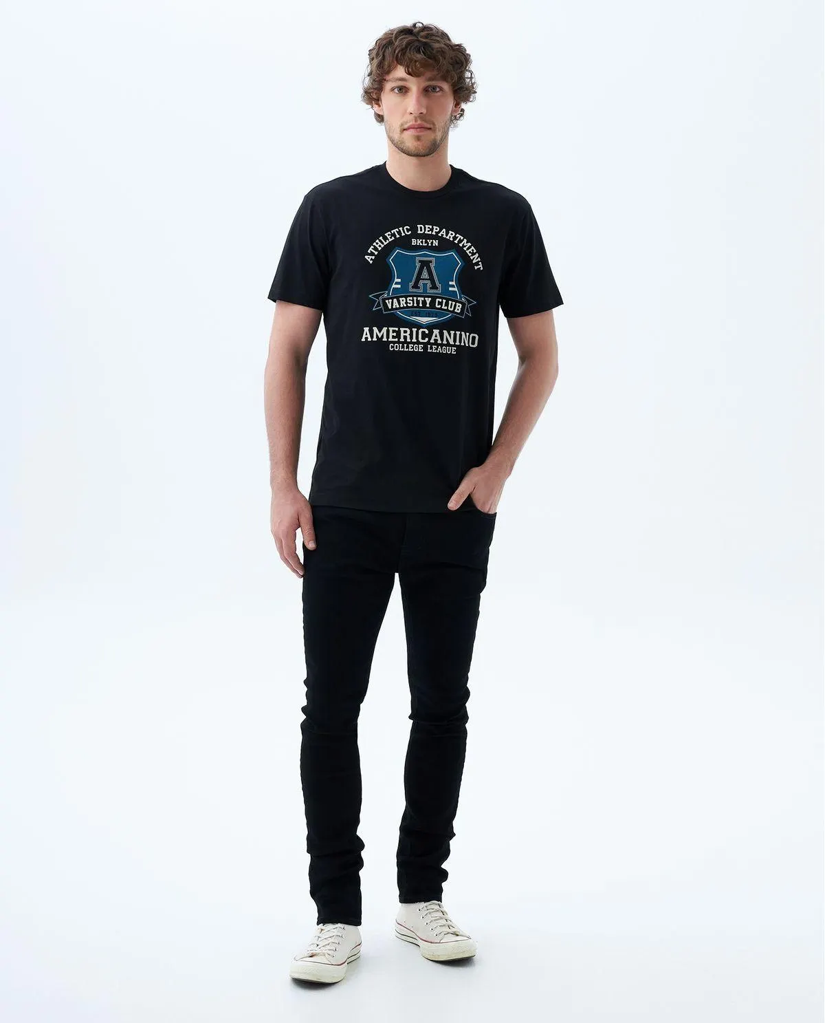 Jean Skinny black denim para hombre