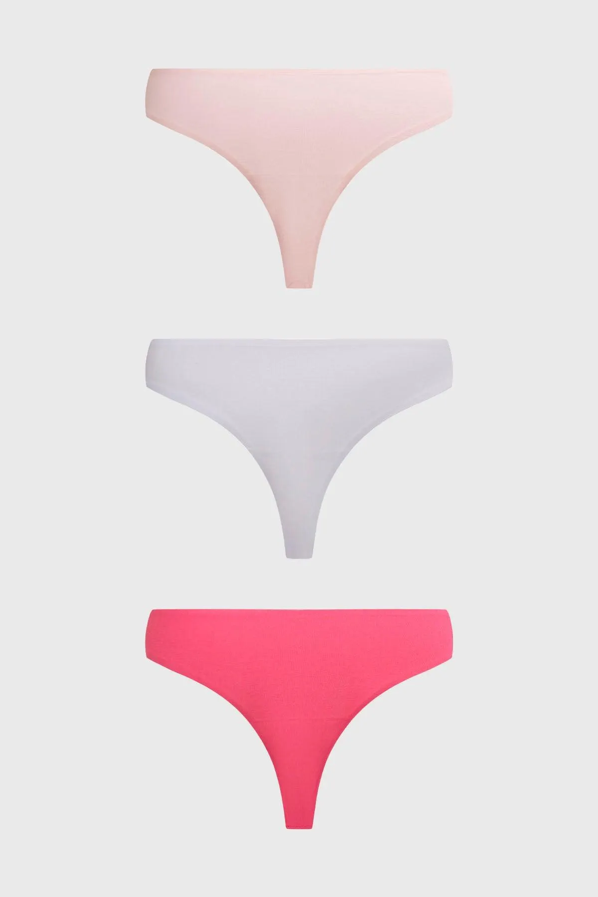 Calzón Mujer Colaless Tripack Liso Fucsia