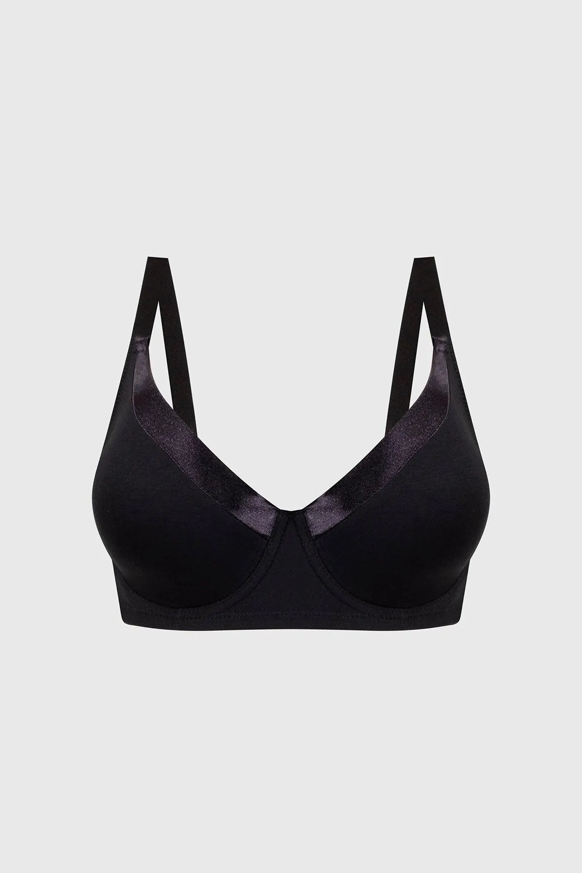 Sostén Mujer Support Algodón Negro