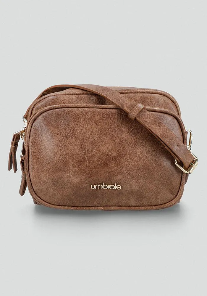 Cartera Bandolera Cierre con Bolsillos U Cafe