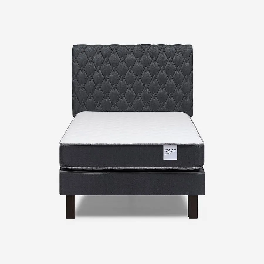 Cama Wave 1 Plaza + Respaldo Ivar