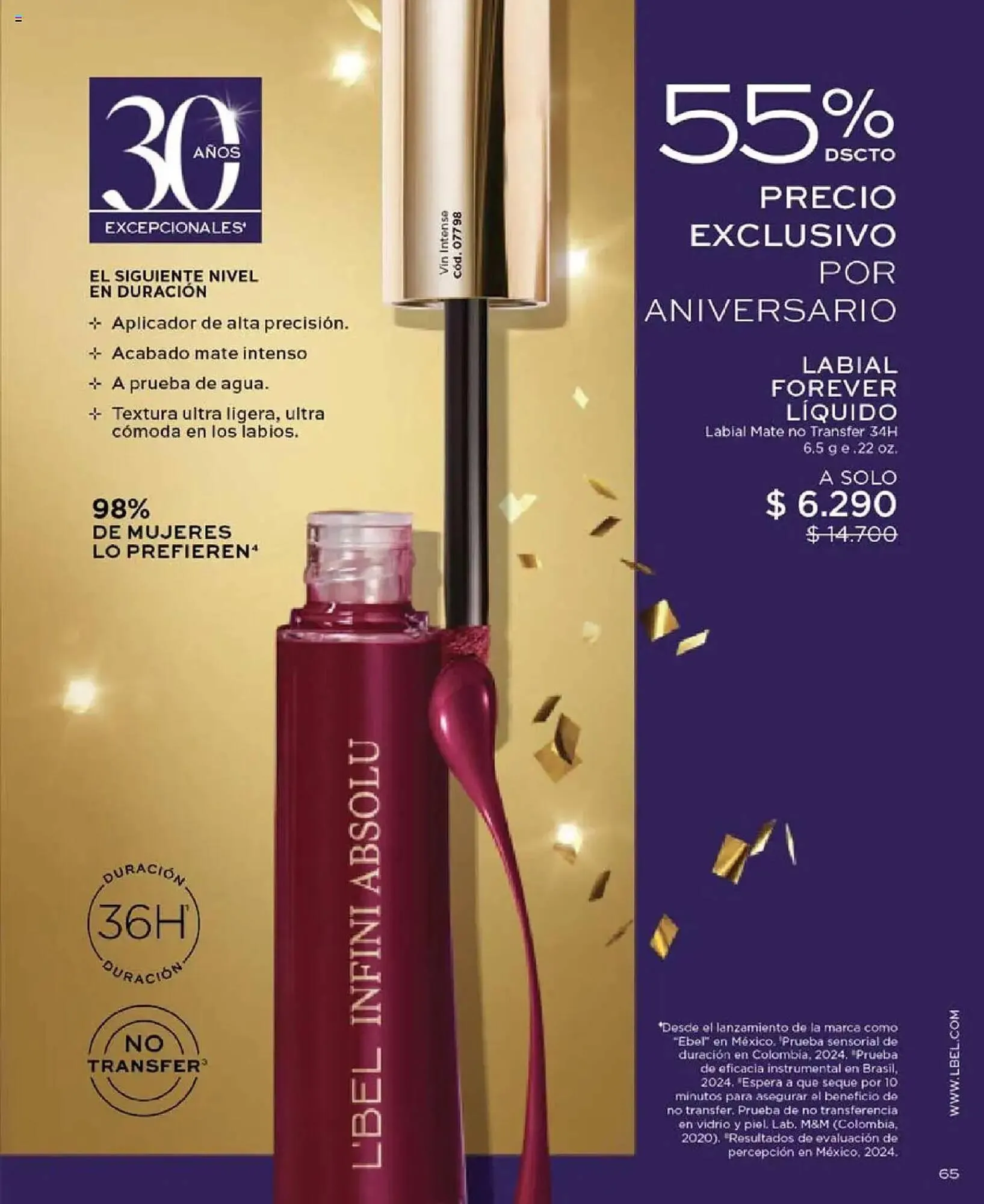 Catálogo de Catálogo L'Bel 29 de julio al 1 de septiembre 2025 - Página 65