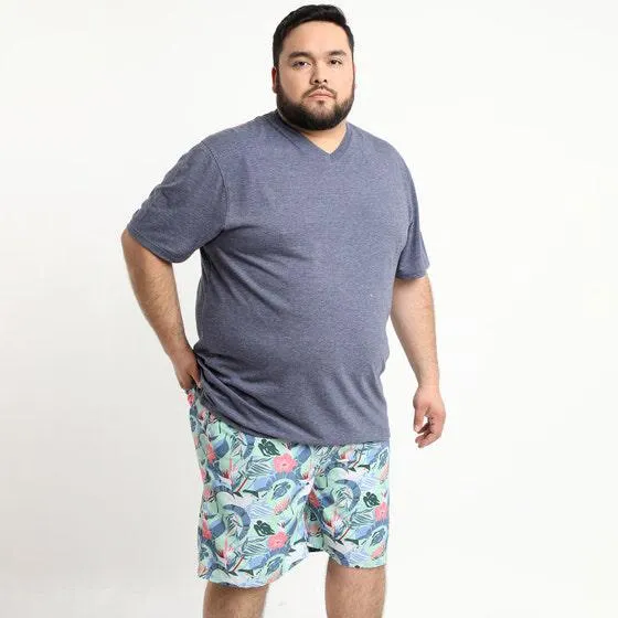 Polera Jersey Melange Cuello V