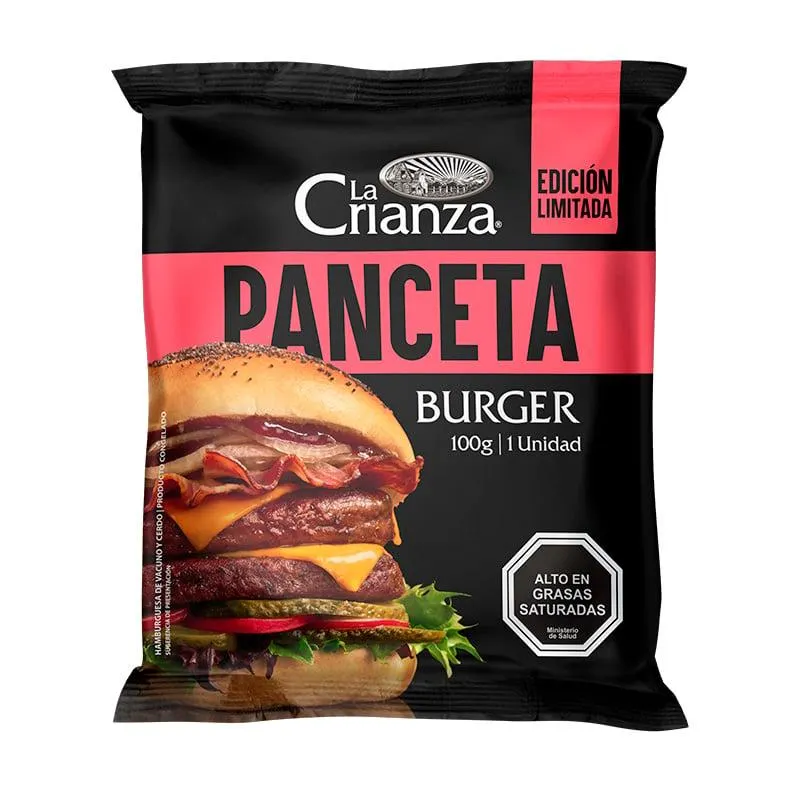 Hamburguesa La Crianza Panceta 100 Grs