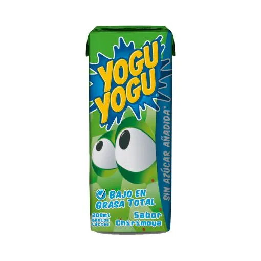 Bebida Láctea Sabor A Chirimoya Bajo En Grasas Sin Azúcar Añadida Yogu Yogu 200 Ml