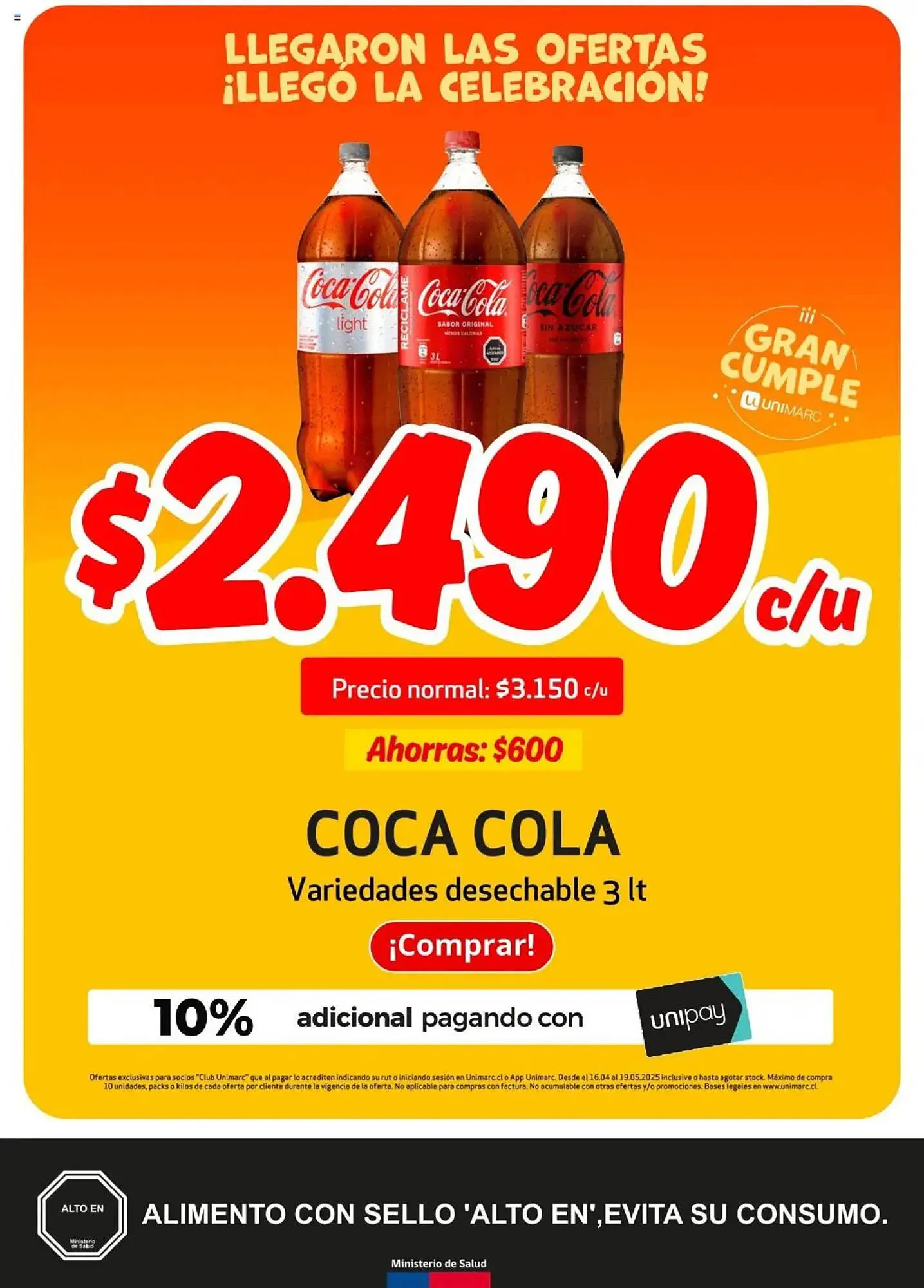 Catálogo de Catálogo Unimarc 16 de abril al 19 de mayo 2025 - Página 3