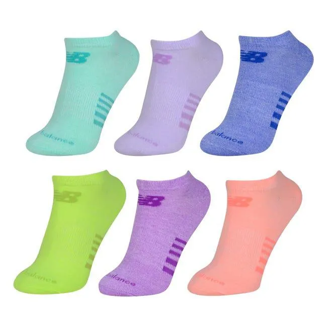 Calcetines 6 Pares Running Mujer New Balance No Show Multicolor