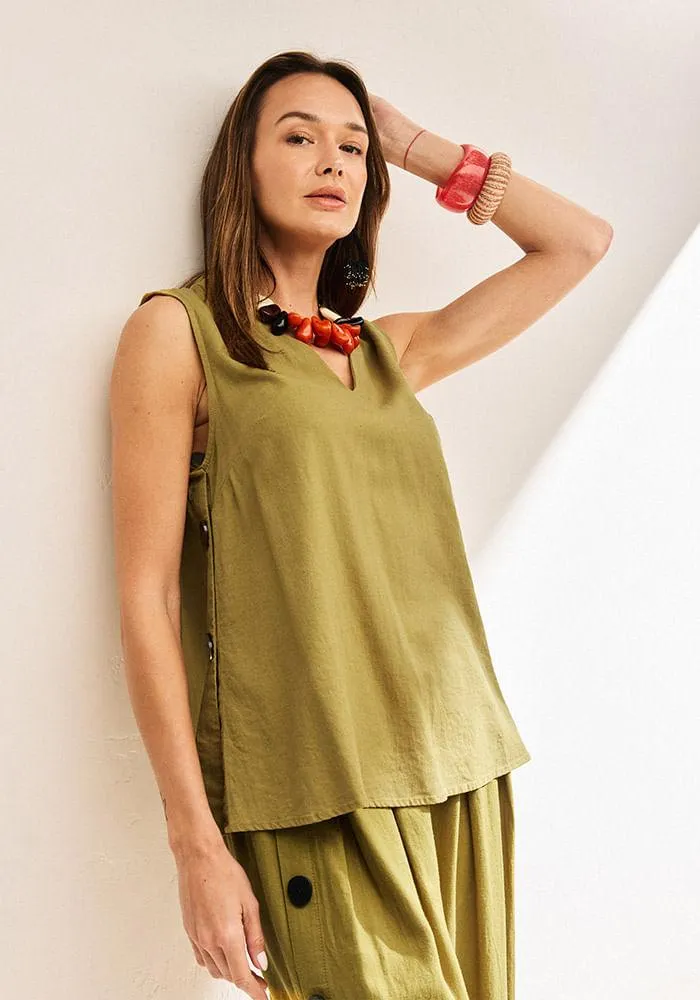 Blusa Abotonadura lateral