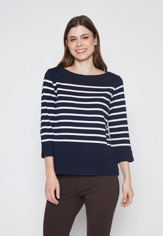 Polera Mujer Azul Old Money Family Shop