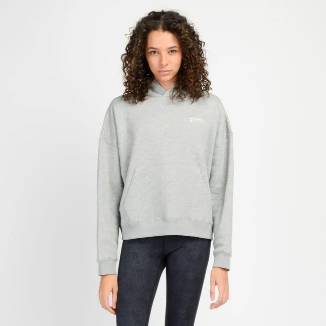 Polerón Lifestyle Mujer New Balance Linear Heritage Brussed Back Fleece Gris