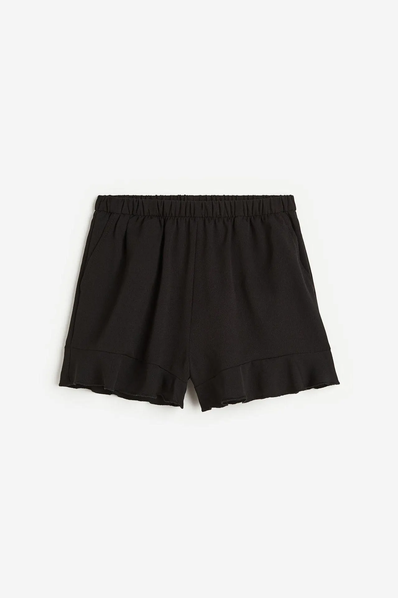 Shorts con ribete de vuelos