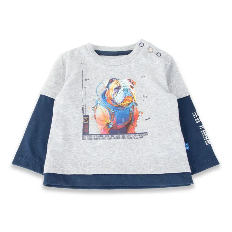 Polera Bebé Niño Gris claro