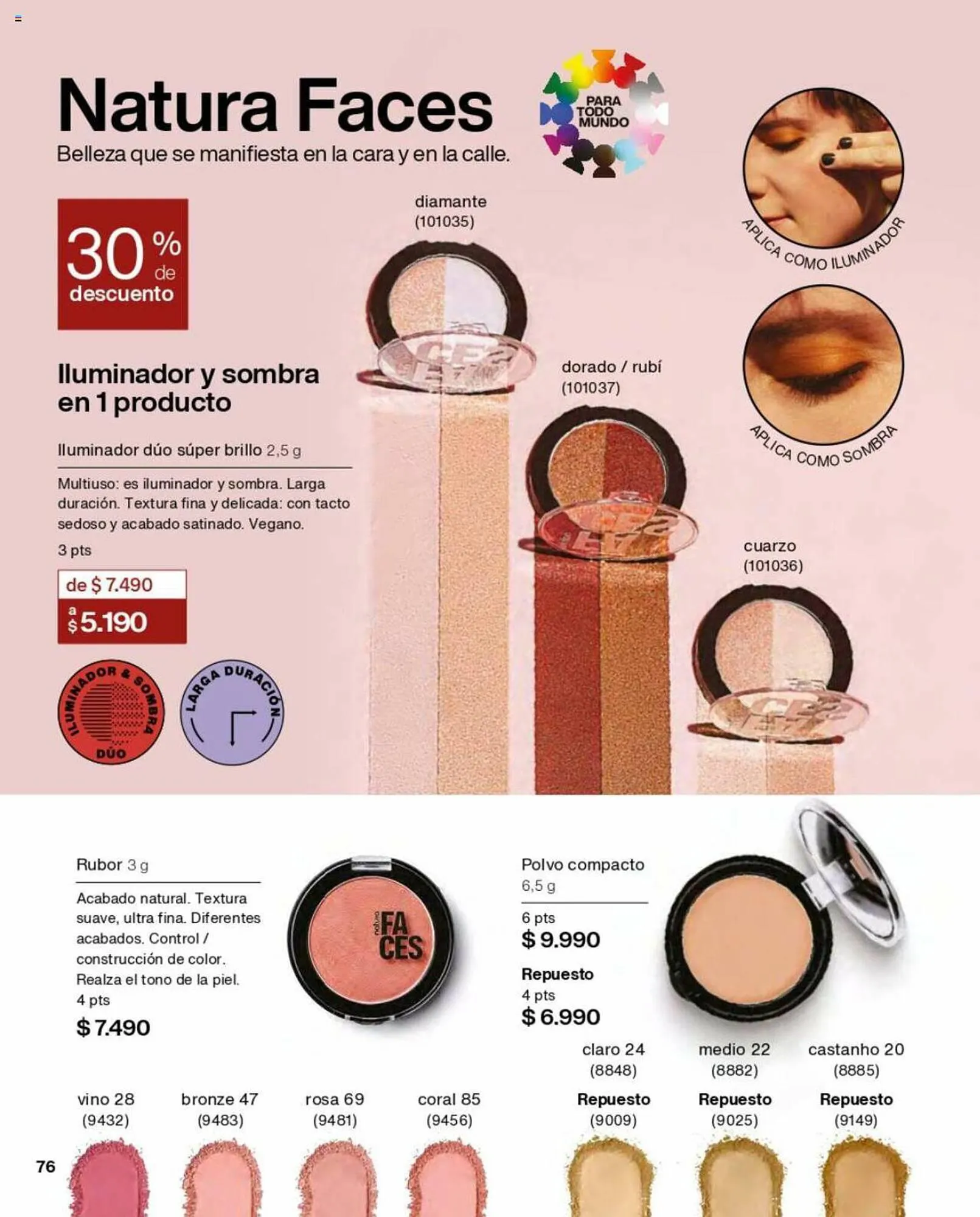 Catálogo de Catálogo Natura 1 de septiembre al 30 de septiembre 2023 - Página 76