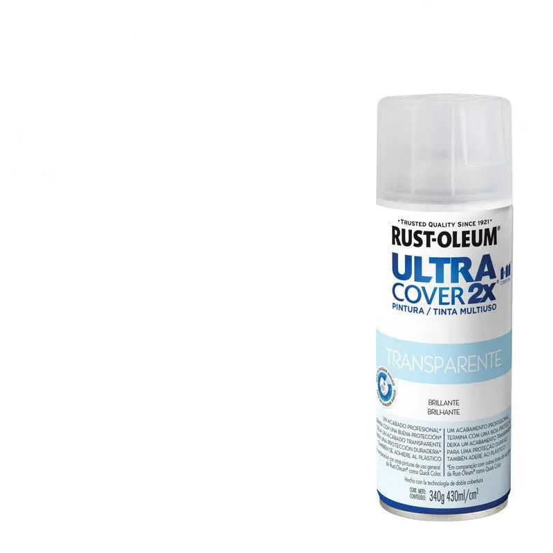 Pintura en spray Ultra Cover 2x Multiuso 340 g Transparente Brillante