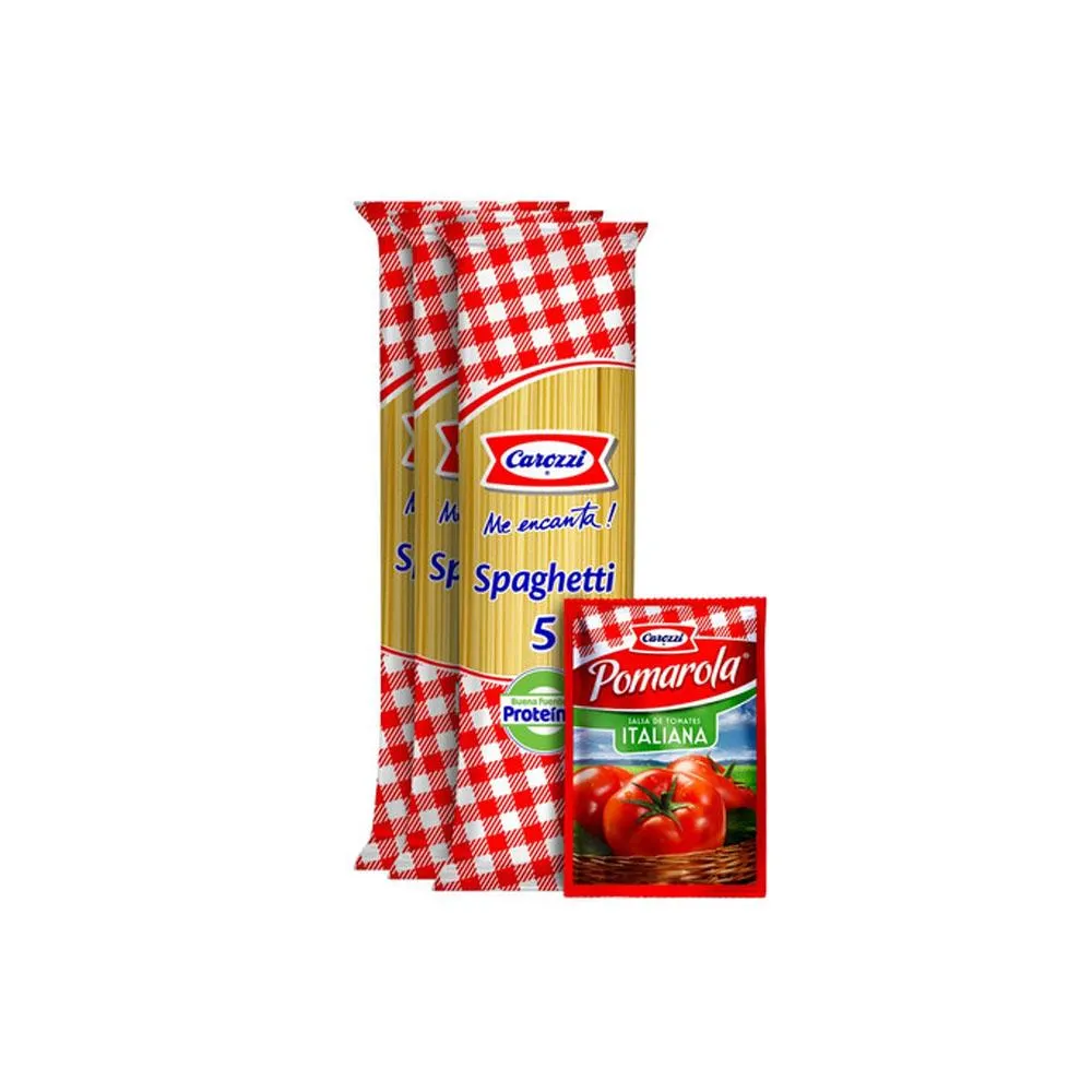 Pack Carozzi 3 Spaghetti 5+Pomarola