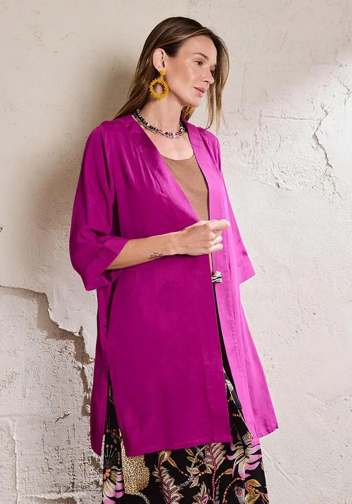 Blusa Tipo Kimono Morado S