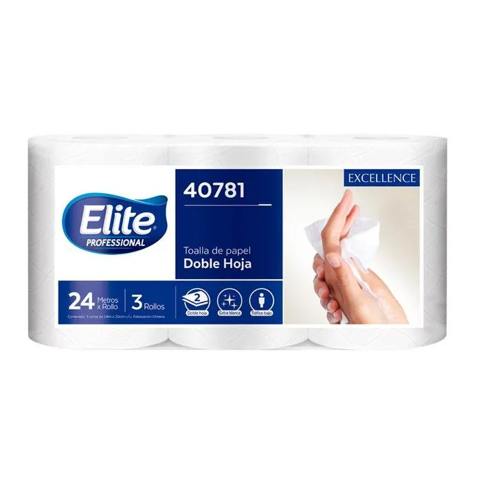 TOALLA ELIT DOBLE HOJA 24 M. 1x3 UN